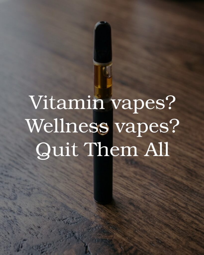 Vitamin vapes? Wellness vapes? Quit Them All